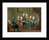 The Brothers Clarke with Other Gentlemen Taking Wine, c.1730-35 by Gawen Hamilton