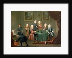 The Brothers Clarke with Other Gentlemen Taking Wine, c.1730-35 by Gawen Hamilton