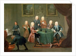 The Brothers Clarke with Other Gentlemen Taking Wine, c.1730-35 by Gawen Hamilton