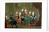 The Brothers Clarke with Other Gentlemen Taking Wine, c.1730-35 by Gawen Hamilton