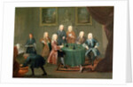 The Brothers Clarke with Other Gentlemen Taking Wine, c.1730-35 by Gawen Hamilton