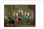 The Brothers Clarke with Other Gentlemen Taking Wine, c.1730-35 by Gawen Hamilton