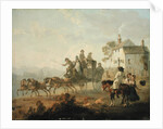 A Stage Coach on a Country Road, 1792 by Julius Caesar Ibbetson