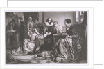 Shakespeare with his Family, at Stratford, Reciting the Tragedy Hamlet by Edouard Jean Conrad Hamman