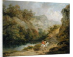 Rocky Landscape with Two Men on a Horse, 1791 by George Morland