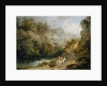 Rocky Landscape with Two Men on a Horse, 1791 by George Morland
