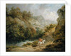 Rocky Landscape with Two Men on a Horse, 1791 by George Morland