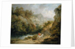 Rocky Landscape with Two Men on a Horse, 1791 by George Morland