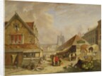The Old Fishmarket, Norwich, 1825 by David Hodgson