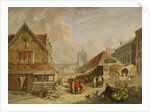 The Old Fishmarket, Norwich, 1825 by David Hodgson