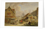 The Old Fishmarket, Norwich, 1825 by David Hodgson