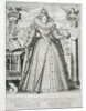 Portrait of Queen Elizabeth 1596 by Crispin I de (attr.to) Passe