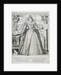 Portrait of Queen Elizabeth 1596 by Crispin I de (attr.to) Passe