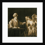 The Roman Centurion Cornelius orders his servants to go to Joppa to ask the apostle Peter to visit him in Caeserea by Rembrandt Harmensz. van Rijn