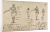 Studies of anatomy with measurements and writing by James Ward