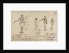 Studies of anatomy with measurements and writing by James Ward