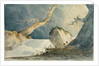 Waterfall in a Desolate Landscape by John Sell Cotman