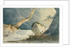 Waterfall in a Desolate Landscape by John Sell Cotman
