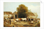 The Farm Sale, 1820 by Richard Barrett Davis