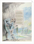 Elegy written in a Counrty Church-Yard, design 110 from 'The Poems of Thomas Gray', 1797-1798 by William Blake