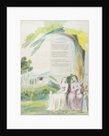 Elegy written in a Country Church-Yard, design 114 from 'The Poems of Thomas Gray', 1797-98 by William Blake