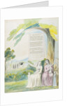 Elegy written in a Country Church-Yard, design 114 from 'The Poems of Thomas Gray', 1797-98 by William Blake