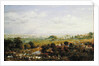 London from Islington Hill, c.1820-30 by Frederick Nash