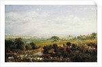 London from Islington Hill, c.1820-30 by Frederick Nash
