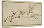 A Hare Running, With Ears Pricked by James Seymour