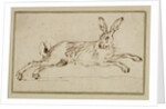 A Hare Running, With Ears Pricked by James Seymour
