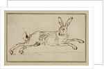 A Hare Running, With Ears Pricked by James Seymour