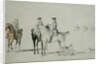 The Duke of Cumberland with a Gentleman and a Groom, all Mounted, and Dogs by Paul and/or Sandby Thomas Sandby