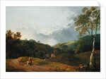 Landscape with Cottagers by George the Elder Barret