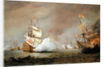 Sea Battle of the Anglo-Dutch Wars, c.1700 by Willem van de the Younger Velde