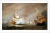 Sea Battle of the Anglo-Dutch Wars, c.1700 by Willem van de the Younger Velde