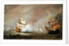 Sea Battle of the Anglo-Dutch Wars, c.1700 by Willem van de the Younger Velde