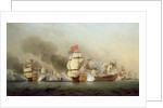 Vice Admiral Sir George Anson's Victory off Cape Finisterre, 1749 oil on canvas) by Samuel Scott