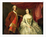 A Man and a Woman, possibly of the Missing Family, of Little Park House, Wickham, Hampshire, 1747 by George Knapton