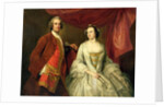 A Man and a Woman, possibly of the Missing Family, of Little Park House, Wickham, Hampshire, 1747 by George Knapton
