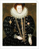 Portrait of Lady Elizabeth Knightley, 1591 by Marcus the Younger Gheeraerts
