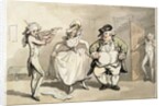 Private practice previous to the ball by Thomas Rowlandson