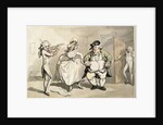 Private practice previous to the ball by Thomas Rowlandson