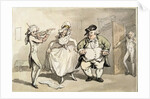 Private practice previous to the ball by Thomas Rowlandson