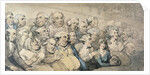 An Audience at Drury Lane Theatre by Thomas Rowlandson