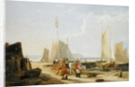 A Harbour Scene in the Isle of Wight, looking towards the Needles, 1824 by George Vincent