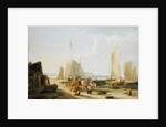A Harbour Scene in the Isle of Wight, looking towards the Needles, 1824 by George Vincent