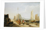 A Harbour Scene in the Isle of Wight, looking towards the Needles, 1824 by George Vincent