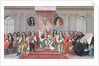 James II Receiving the Mathematical Scholars of Christ's Hospital gouache on paper) by Antonio (studio of) Verrio