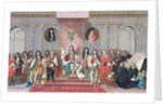 James II Receiving the Mathematical Scholars of Christ's Hospital gouache on paper) by Antonio (studio of) Verrio