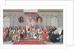 James II Receiving the Mathematical Scholars of Christ's Hospital gouache on paper) by Antonio (studio of) Verrio